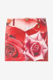 RC Minijupe À Imprimé Roses Et Breloque RC Minijupe À Imprimé Roses Et Breloque Rouge UKJ321-DAN48