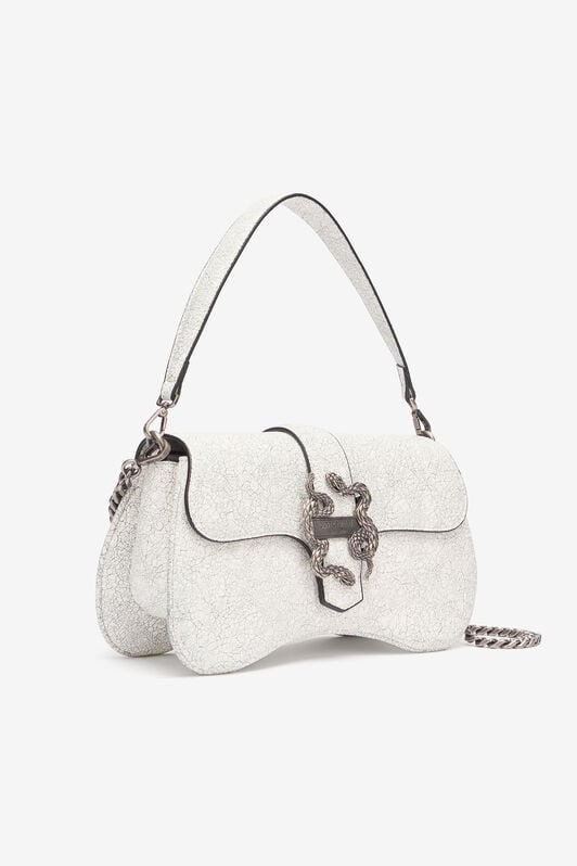 JC Marble-Effect Bag With Mirror Snake JC Marble-Effect Bag With Mirror Snake White UFB029-UF398