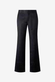 RC Pantalón Acampanado Con Motivo Tiger Skin Negro URT226-TJ033