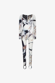 RC Marble Print Jumpsuit Black/White TWT134-LNN18