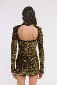 RC Gold Sequin Mini Dress RC Gold Sequin Mini Dress Gold TKR119-TR005