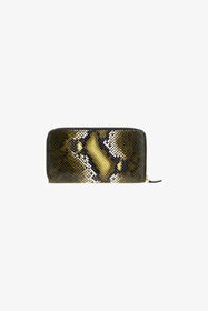 RC Logo-print leather wallet Dark green TKA006-PZ02S