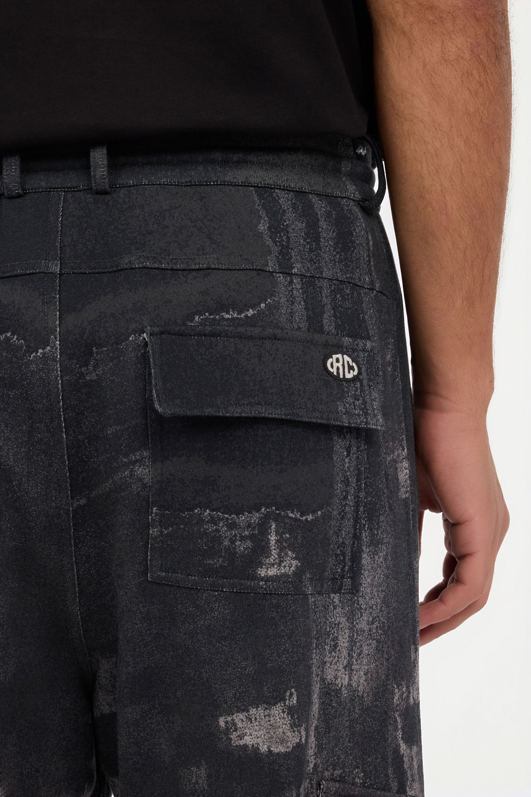 RC Mélange Grey Pants with Washed Effect RC Mélange Grey Pants with Washed Effect GREY MELANGE VNT25C-FOP69