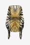 RC Ray Of Gold Imprimé Robe Caftan Soie Or TKT105-CTM33