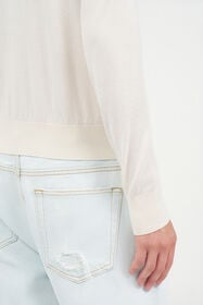 RC Wool Blend Cardigan Ivory UWM901-WH003