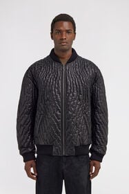 RC Quilted Bomber Jacket Black TRP865-PN003