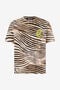 JC T-Shirt With Jungle And Monogram Print JC T-Shirt With Jungle And Monogram Print Light Brown UFT042-UF062