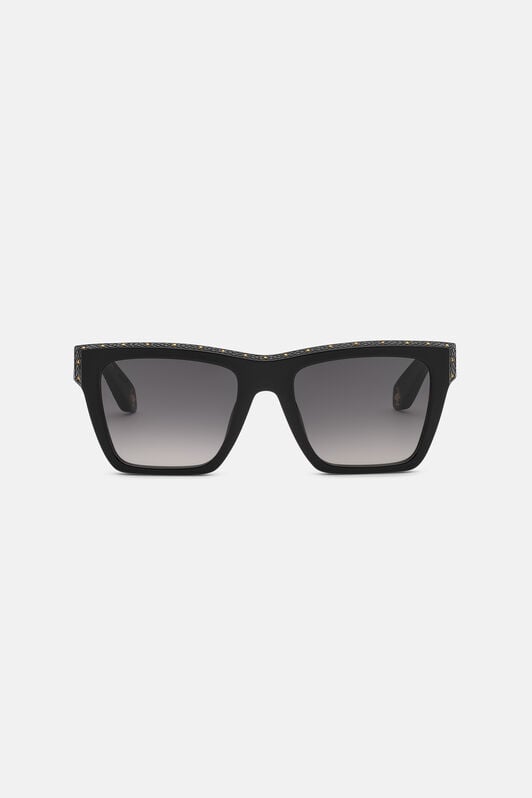 RC Rectangular front shape sunglasses SHINY BLACK VALD09-ID247