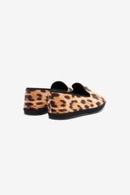 RC Cheetah Skin Flat Loafers Brown VKS028-VLV05