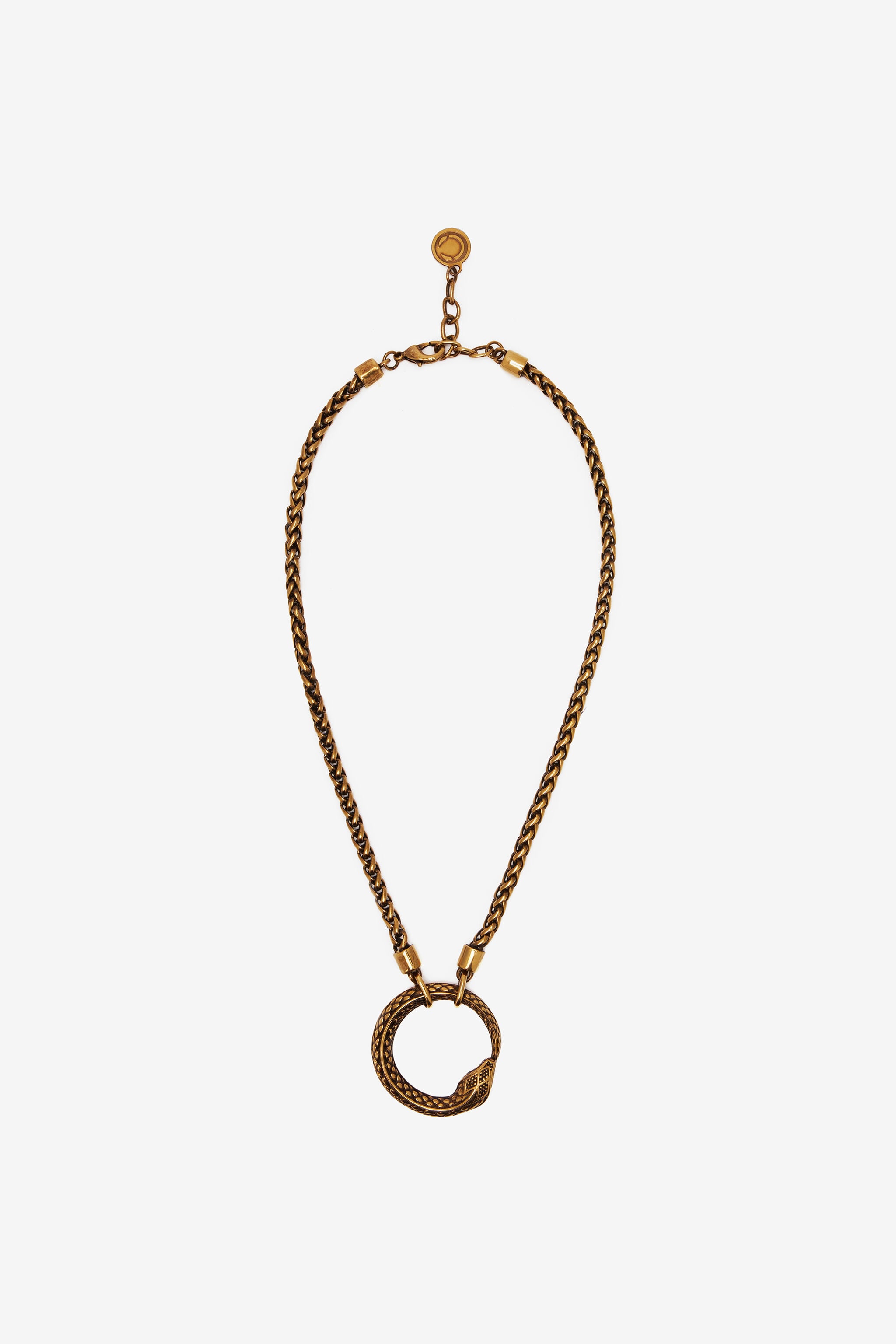 RC Necklace With Snake Pendant RC Necklace With Snake Pendant Gold UKG008-AM001