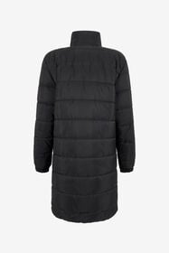 RC Schwarze Lange Pufferjacke Mit Hohem Kragen BLACK TOT40B-FT014