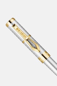 RC Penna a sfera Chevron di Roberto Cavalli, bicolore argento e oro SILVER & GOLD VALG07-IG269