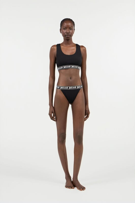 JC Black Panties With Logo Band Two-Pack JC Black Panties With Logo Band Two-Pack BLACK UFU004-UF201