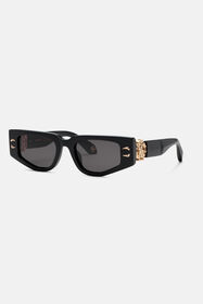 RC Sunglasses with rectangular front and fangs Черный ALD024-ID181