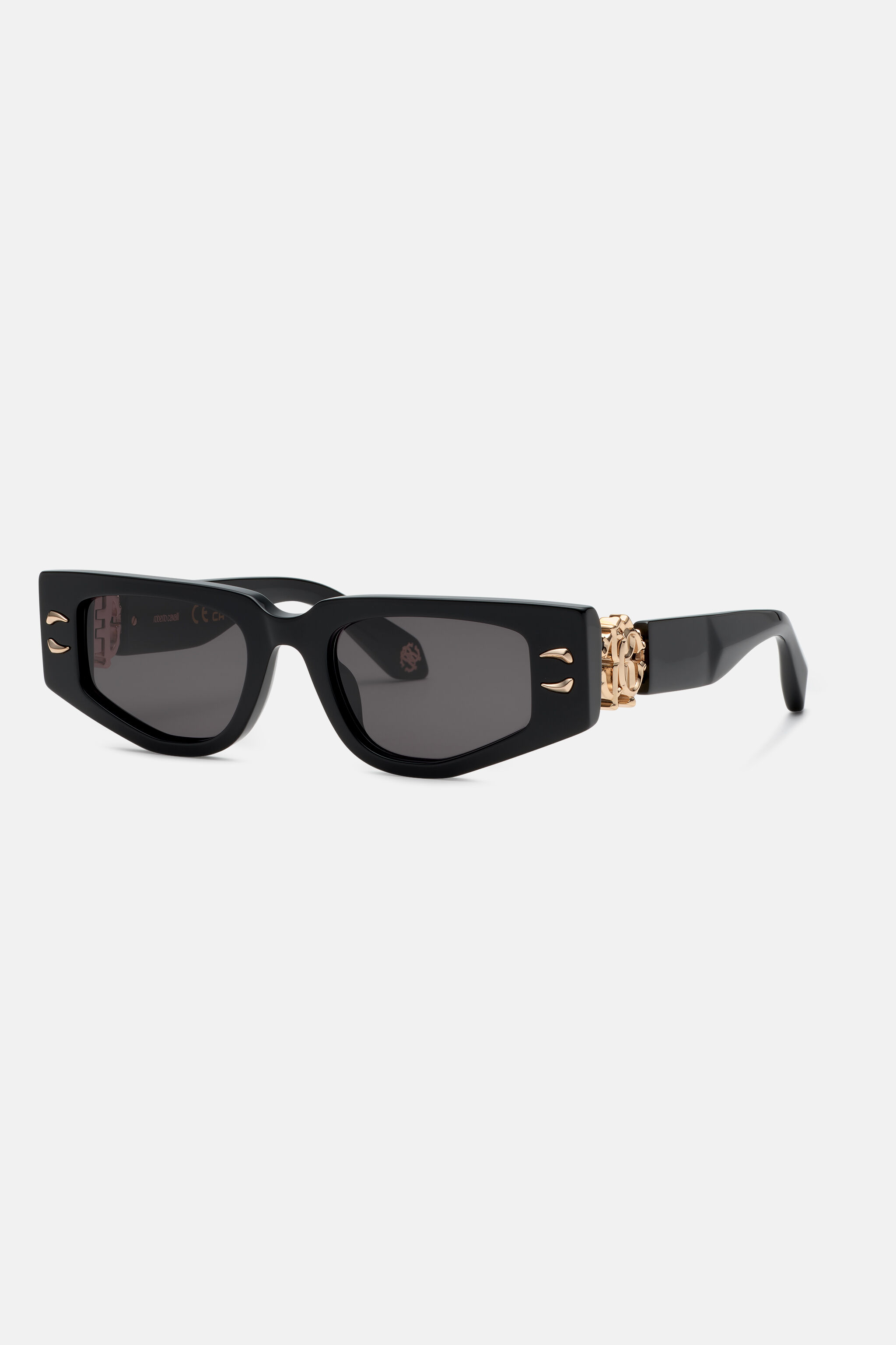 RC Sunglasses with rectangular front and fangs RC Sunglasses with rectangular front and fangs Черный ALD024-ID181