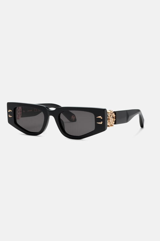 RC Sunglasses with rectangular front and fangs RC Sunglasses with rectangular front and fangs Черный ALD024-ID181