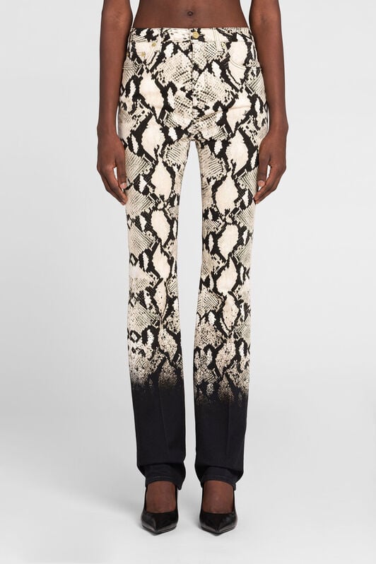 RC Jeans mit geradem Bein und Python-Print RC Jeans mit geradem Bein und Python-Print Hellbraun PKJ218-DAE79