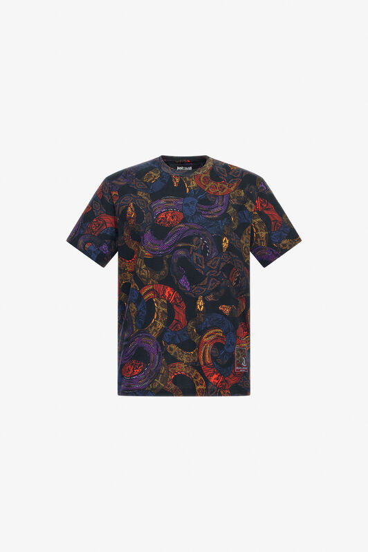 JC Just Cavalli T-shirt JC Just Cavalli T-shirt Azul oscuro TFT028-TF045