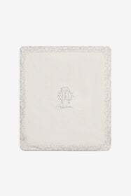 JU Baumwolldecke mit Avvento-Print PEARL GREY XJT80G-3PS62