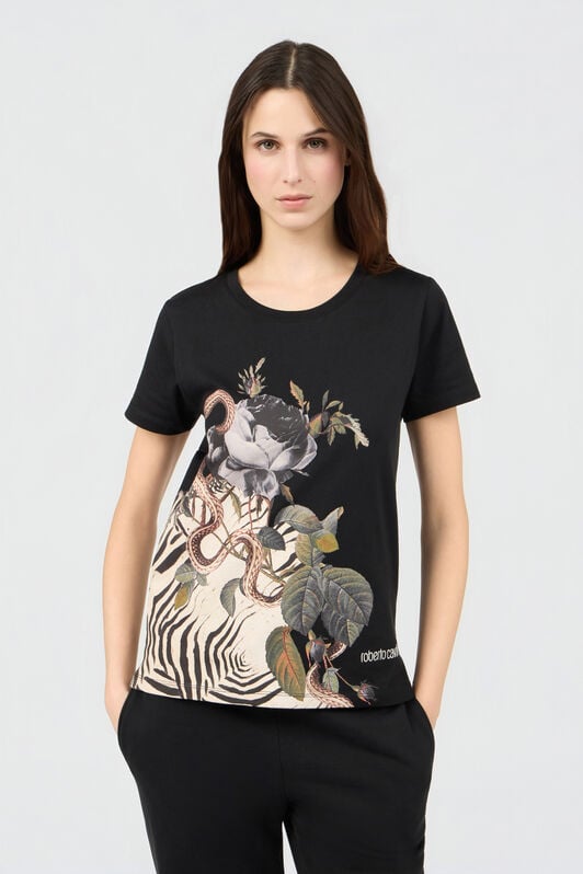 RC Camiseta Con Estampado Jewellery Foulard RC Camiseta Con Estampado Jewellery Foulard BLACK SOT60J-JD003
