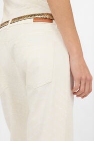 RC White Straight-Leg Jeans with Scale Print WHITE WWJ200-DAS36