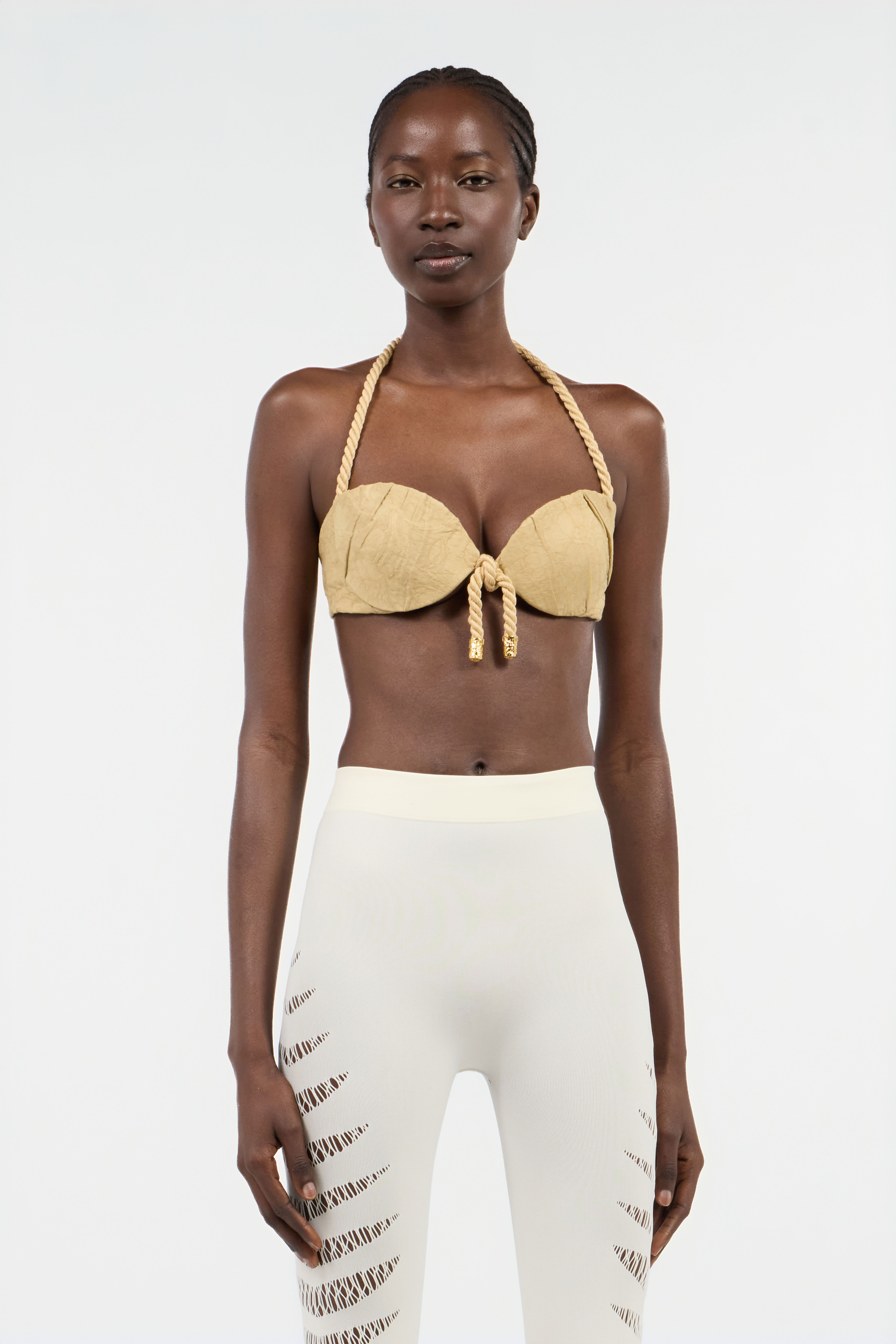 RC Top Bralette Arena con Detalle de Cuerda RC Top Bralette Arena con Detalle de Cuerda Marrón claro UWT602-FN026