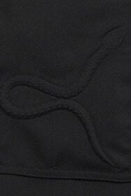 RC Camisa Plain con serpiente en relieve BLACK WRT729-GA058