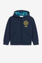 JU RC Monogram-Embroidered Zip Hoodie JU RC Monogram-Embroidered Zip Hoodie Dark blue QJT930-CF050