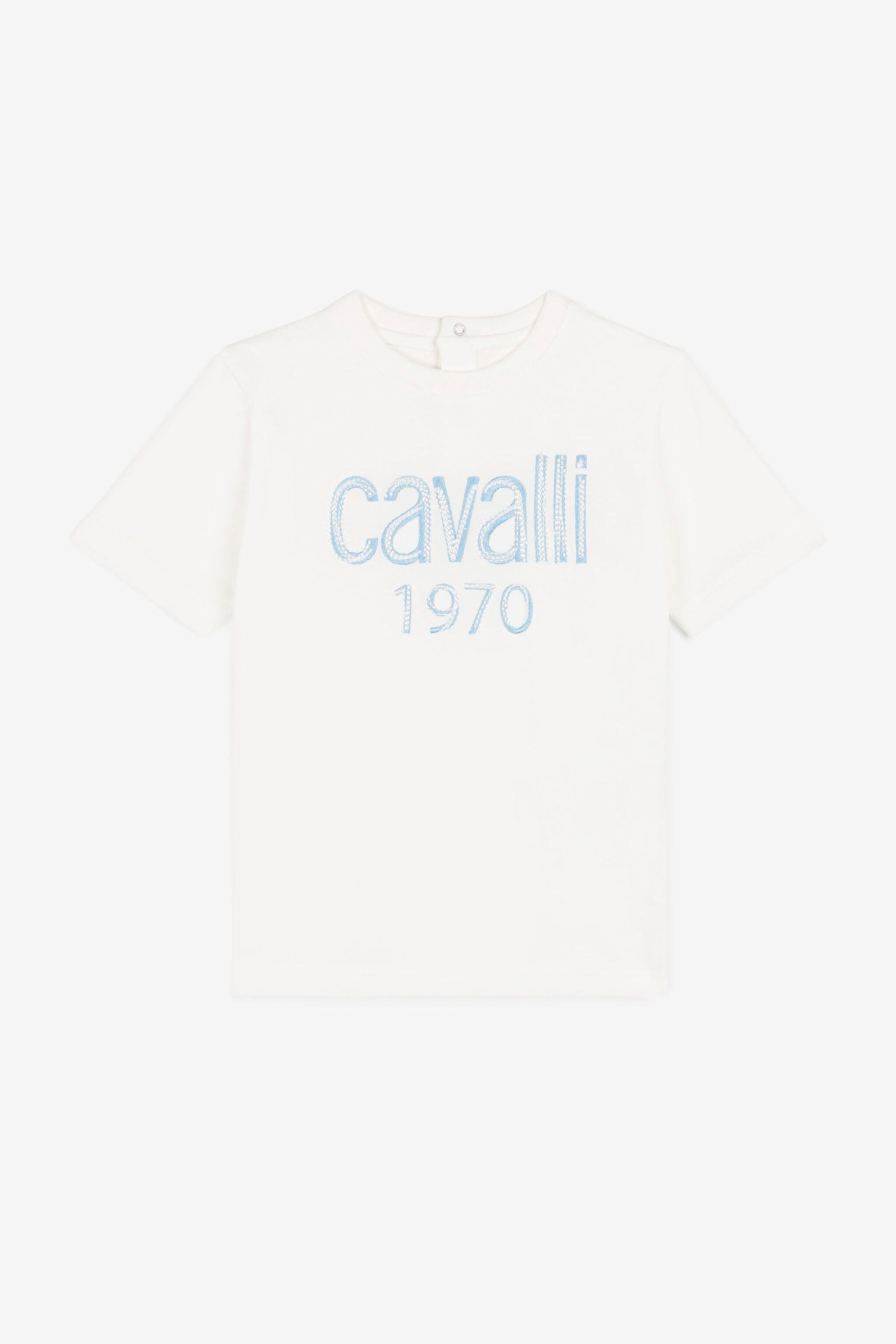 JU Logo-Embroidered T-Shirt JU Logo-Embroidered T-Shirt MILKY WHITE OJT674-ISA2J