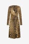 RC Robe midi croisée imprimé Jaguar Skin RC Robe midi croisée imprimé Jaguar Skin NATURALE VWT195-JRQ71