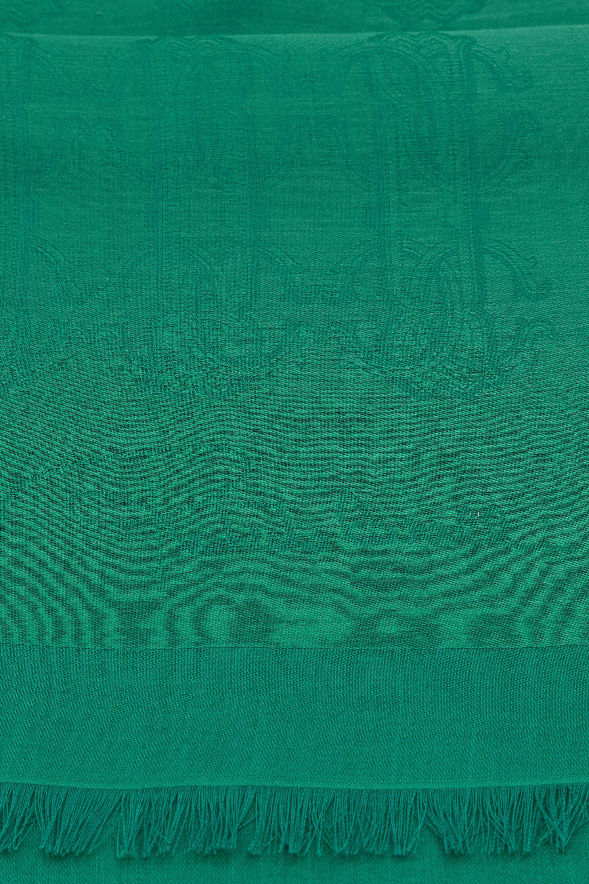 RC Roberto Cavalli shawl with RC MONOGRAM print RC Roberto Cavalli shawl with RC MONOGRAM print Green SYI00B-1HL61