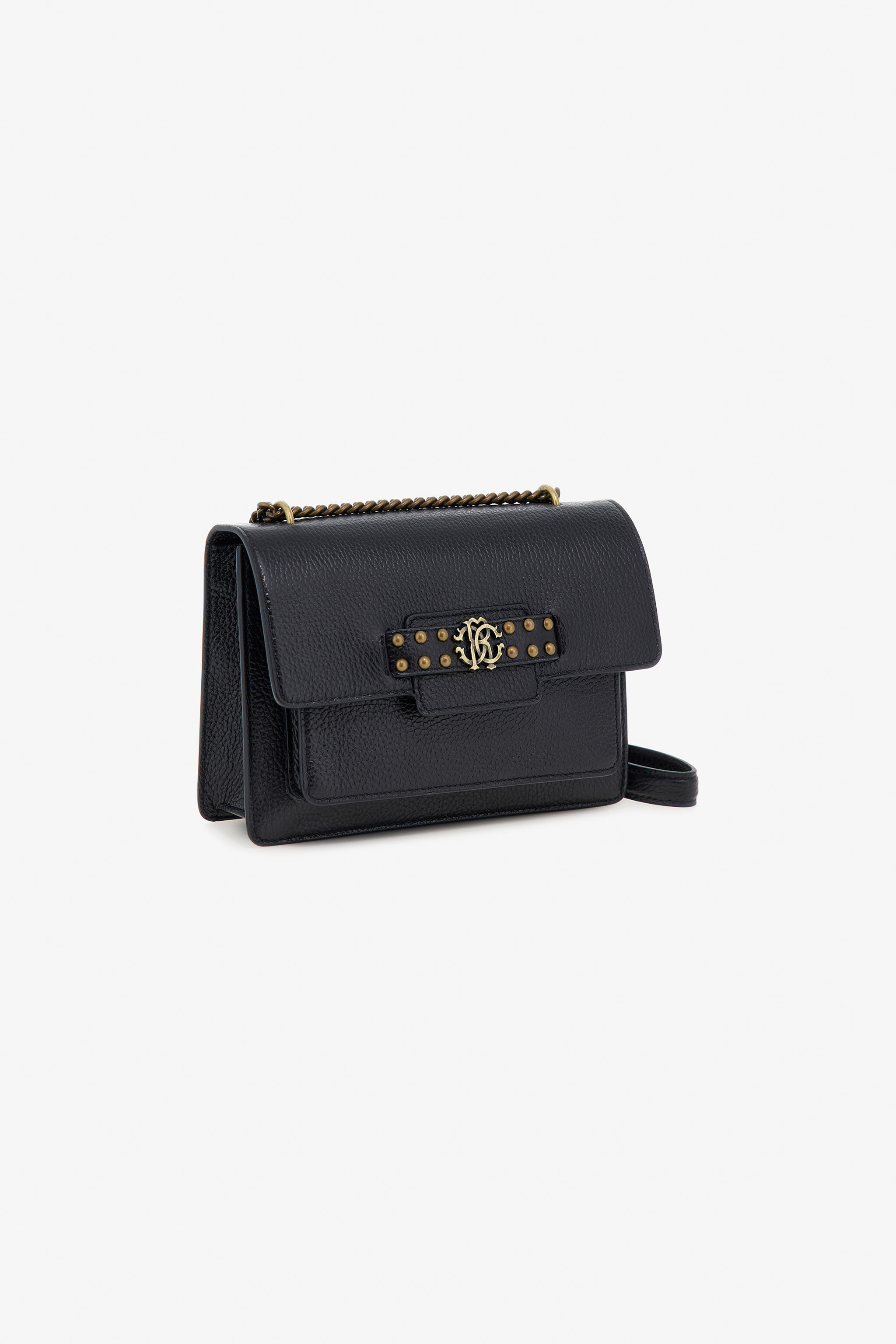 RC Black Pochette Bag with Monogram RC RC Black Pochette Bag with Monogram RC Black OOB00C-PZA12