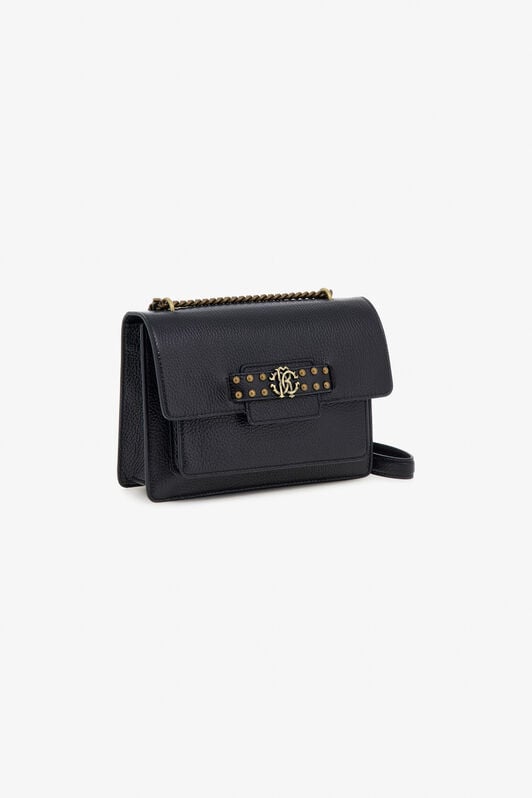 RC Black Pochette Bag with Monogram RC RC Black Pochette Bag with Monogram RC Black OOB00C-PZA12