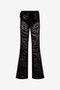 JC Pantalon Évasé Avec Motif Zebra Et Paillettes JC Pantalon Évasé Avec Motif Zebra Et Paillettes Noir UFT083-UF122
