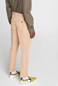 RC Pleat-detail straight-leg trousers Light Brown QRT204-FN061