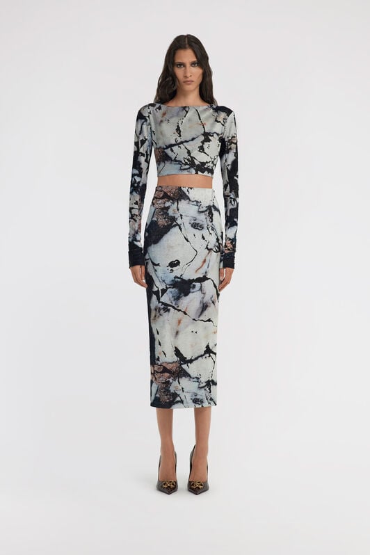 RC Marble Print Dress RC Marble Print Dress Black/White TWT115-CPN18