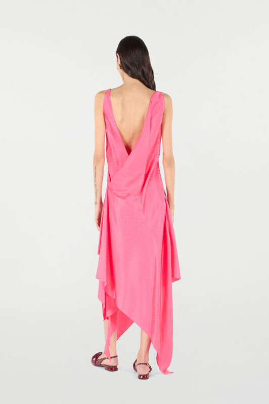 RC Dress With Asymmetric Skirt Pink UKT116-SZN57