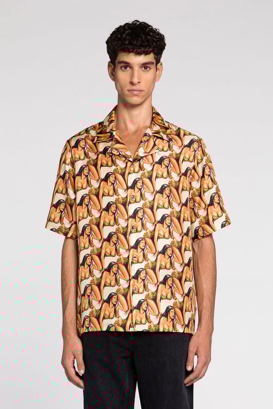 RC All over graphic-print short-sleeve shirt RC All over graphic-print short-sleeve shirt Ivory RRT763-2N412