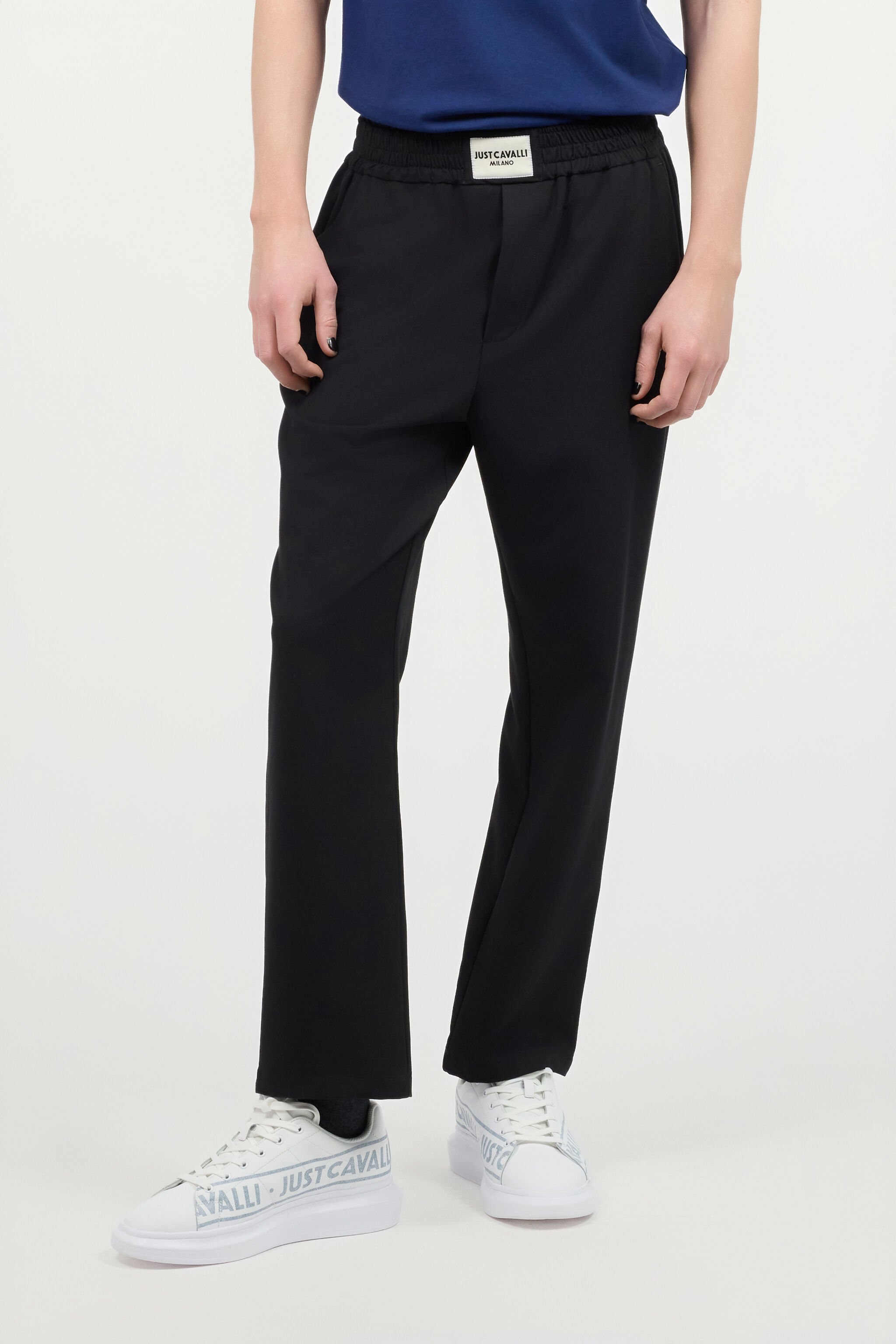 JC Pantalones Deportivos Con Etiqueta Con Logotipo Negro UFT006-UF020