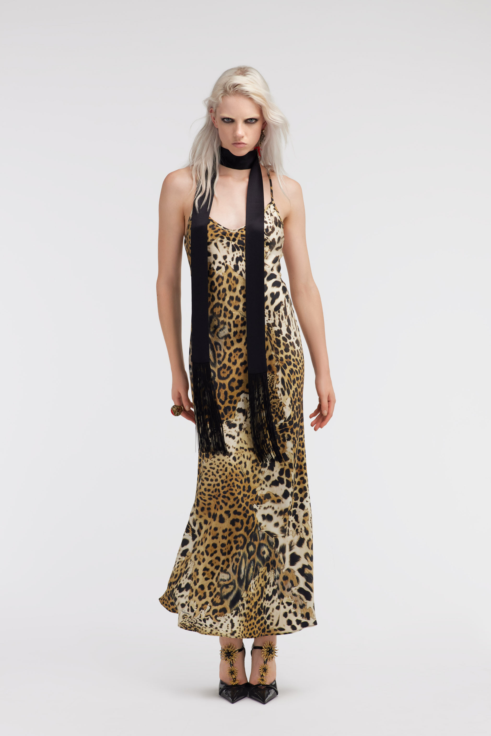 RC Jaguar Skin print lingerie dress Light Brown SKT166-4QG34