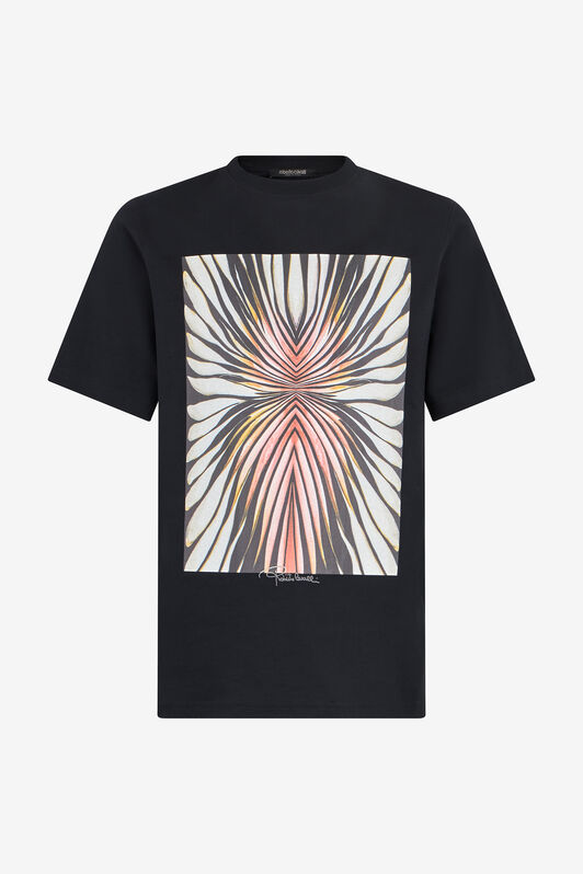 RC Ray Of Gold Print Pure Cotton T-shirt ROSA TRT61A-JD060