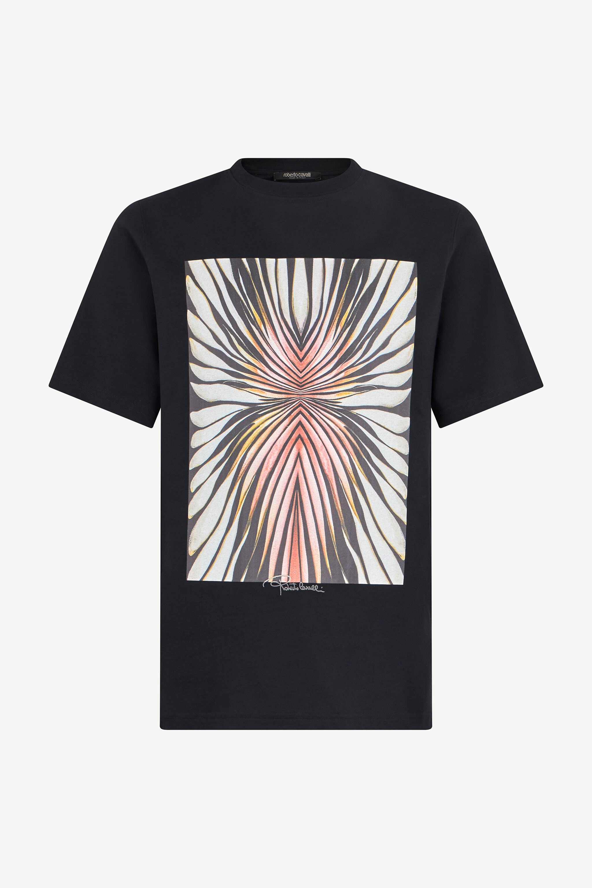 RC Ray Of Gold Print Pure Cotton T-shirt ROSA TRT61A-JD060