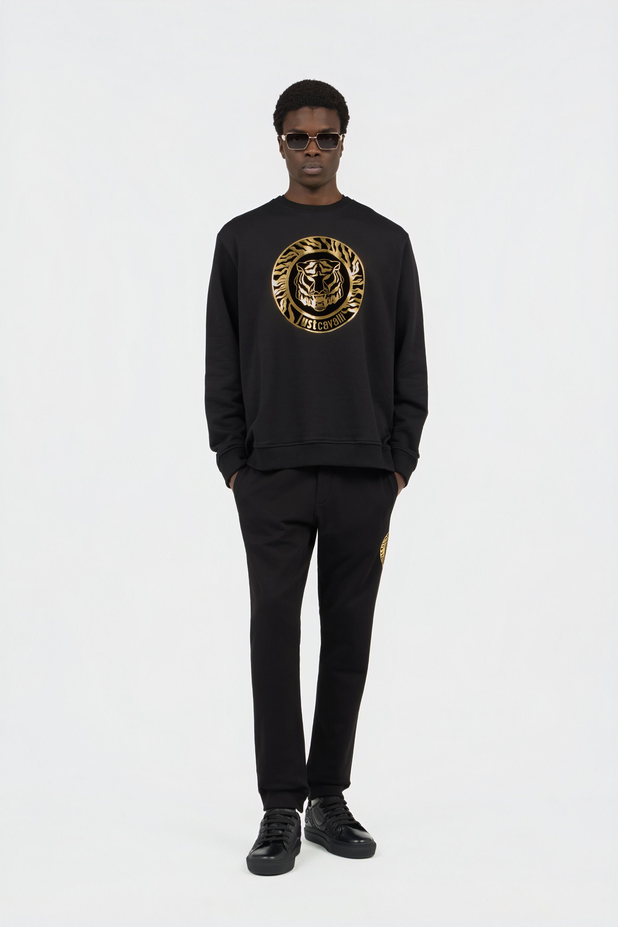 JC Black Sweatshirt BLACK/GOLD RRT972-RR234