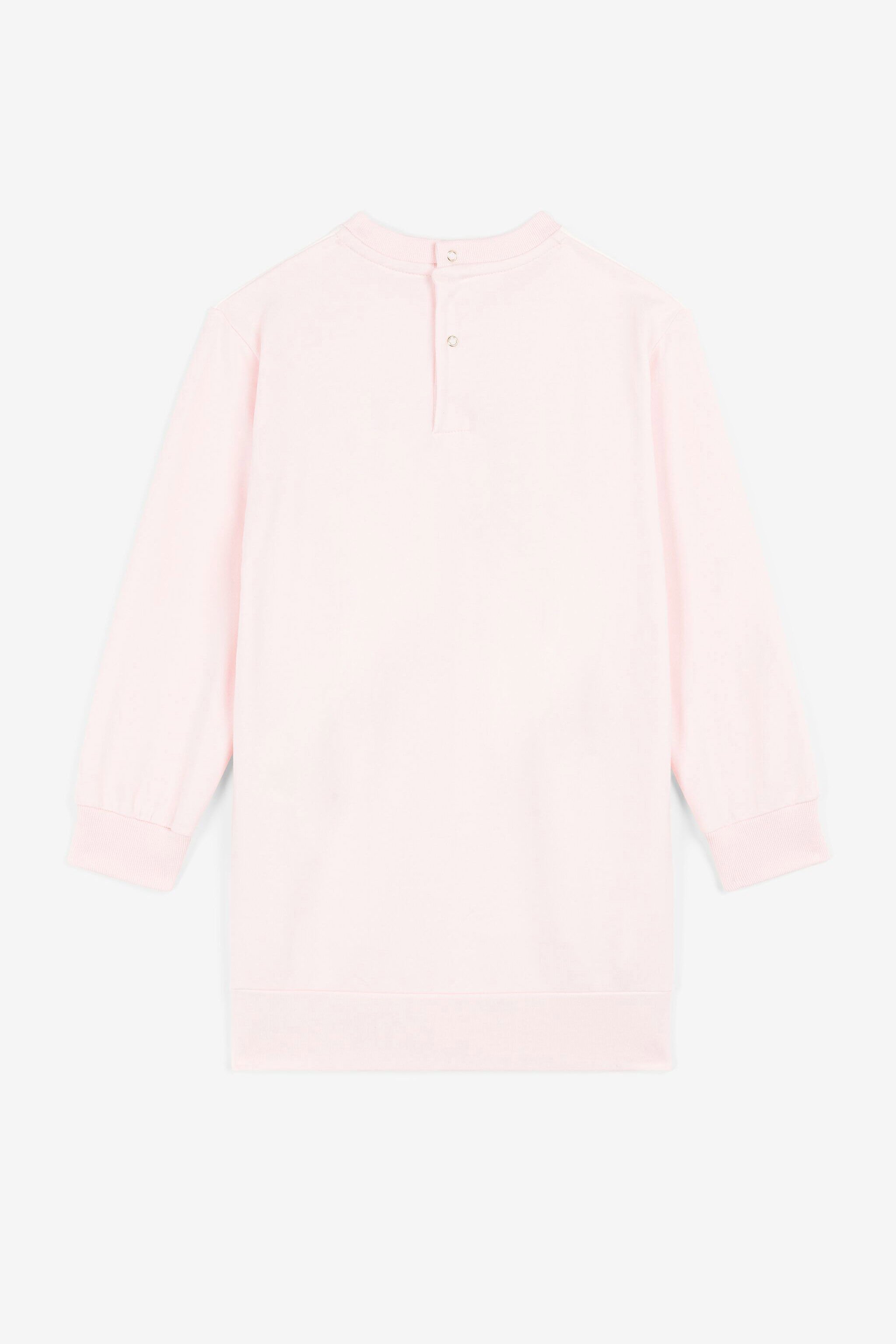 JU Felpa con logo e stampa Seascape Rosa OJT955-ISA2J