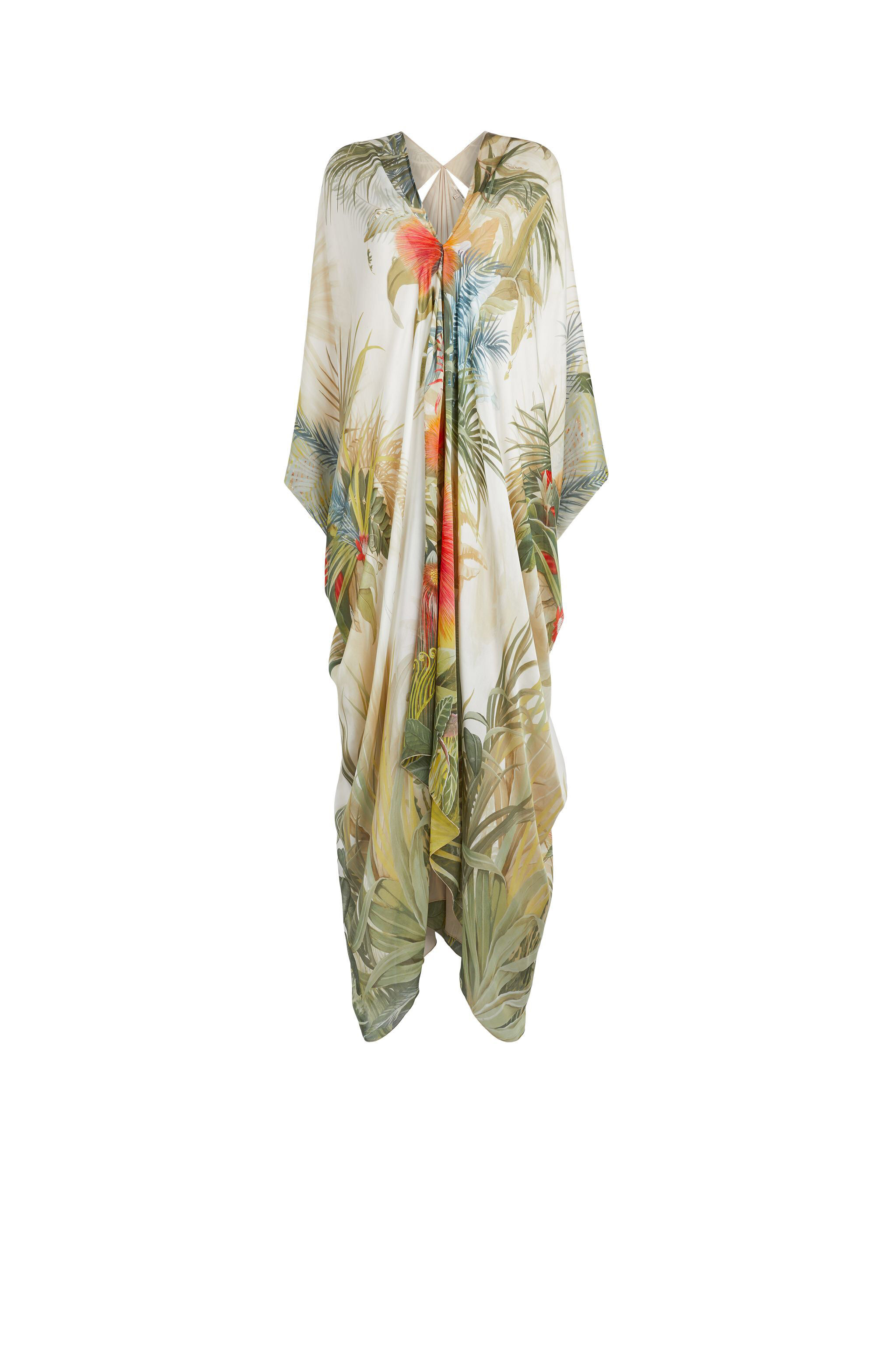 RC Caftan à imprimé Le Monde Vegetale MULTICOLOR KWT901-CTV45