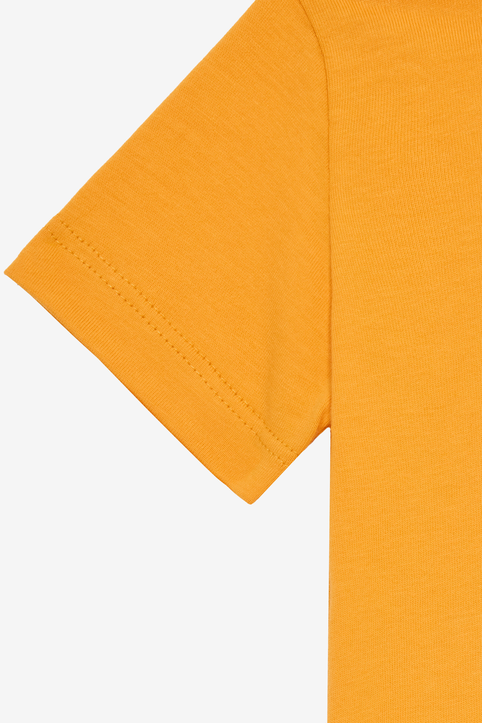 JU Polo De Algodón Con Parche Naranja UJT641-JD001