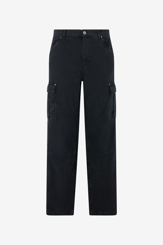 RC Black Cotton Cargo Trousers BLACK SOT20A-FA017