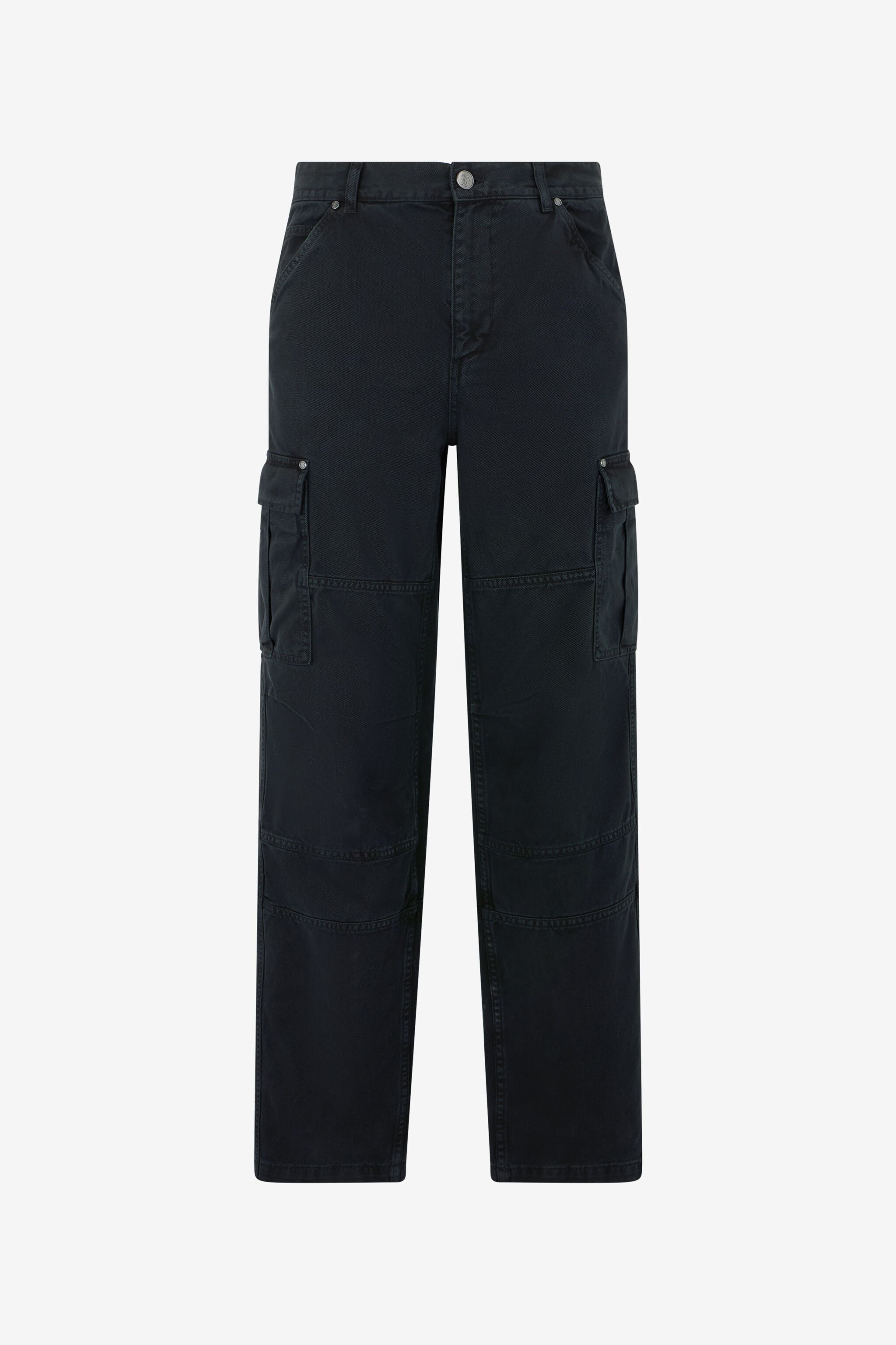 RC Black Cotton Cargo Trousers BLACK SOT20A-FA017