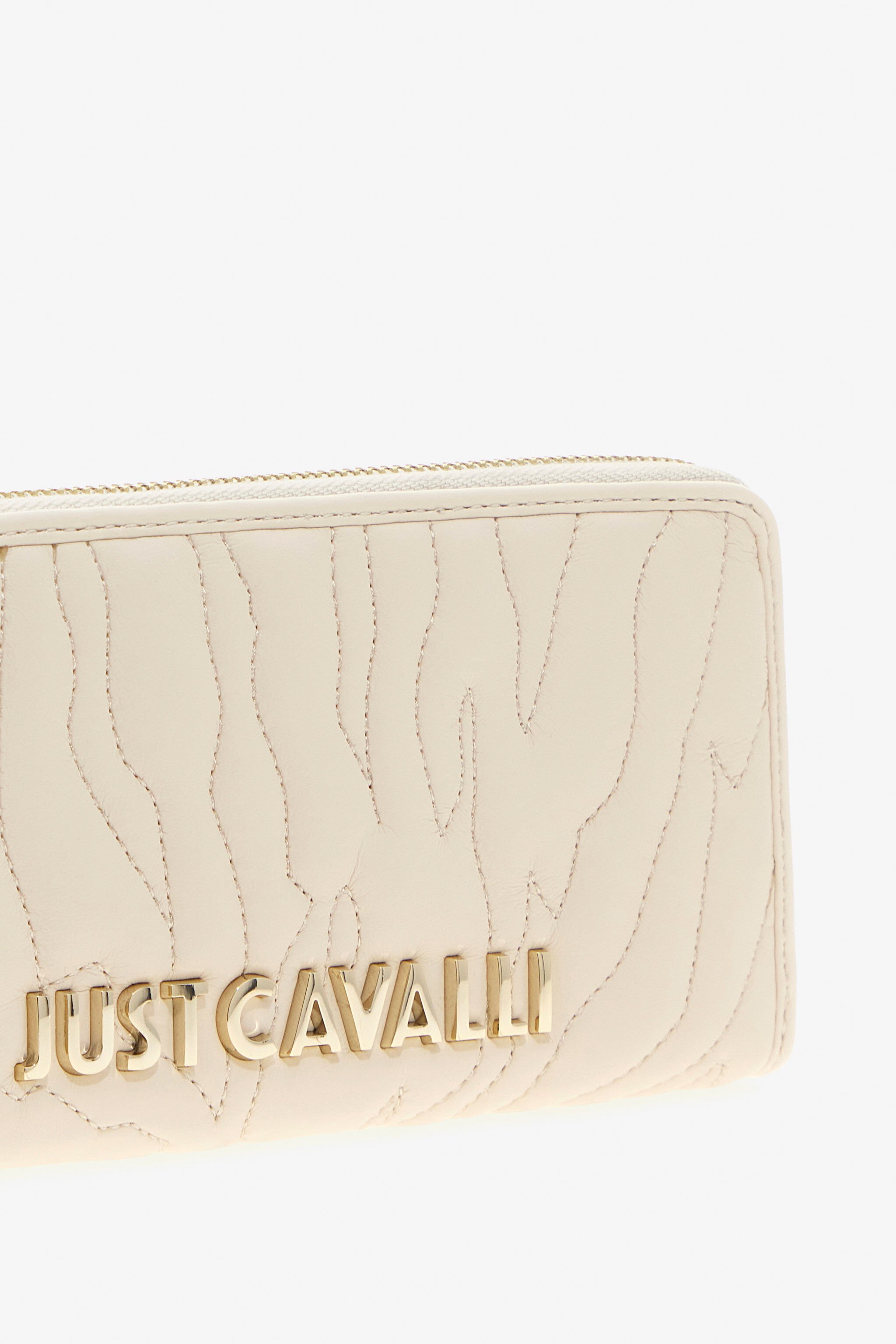 JC Just Cavalli Zip Wallet Marfil TFP047-TF506