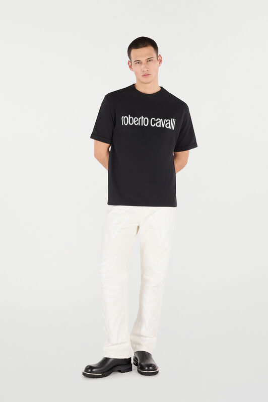RC T-Shirt With Used Logo Black POT62A-JD060